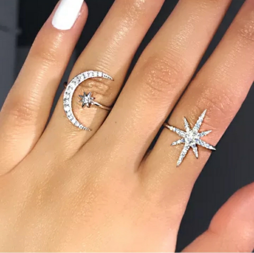 New Silver North Star Ring - Picture 4 of 6